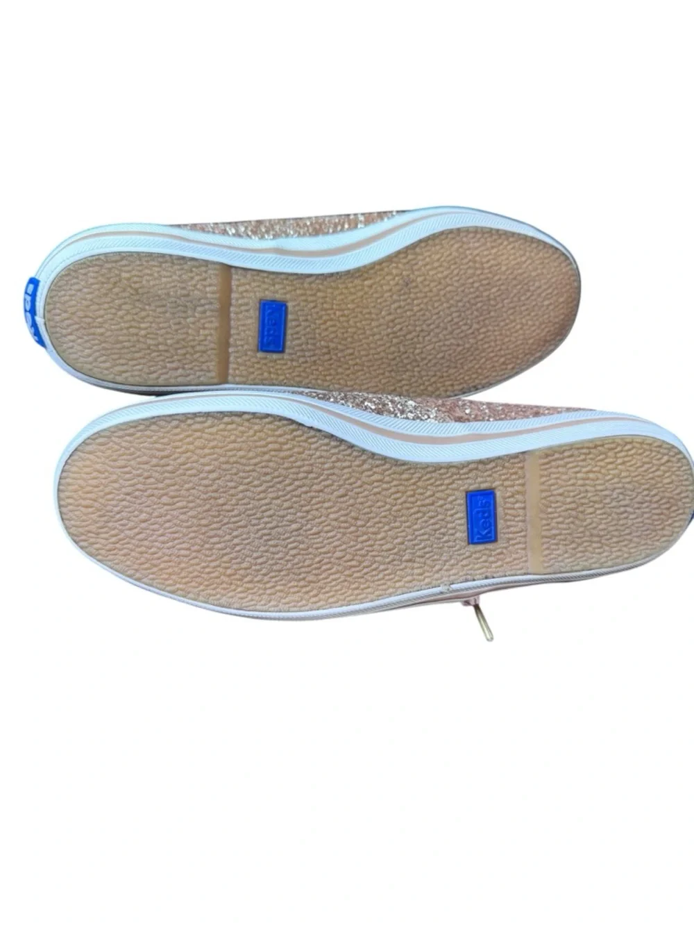 Kate Spade New York x Keds Champion Rose Gold Glitter Sneakers - Size 6